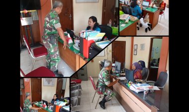 Babinsa Kratonan Perbarui Data Teritorial di Kelurahan