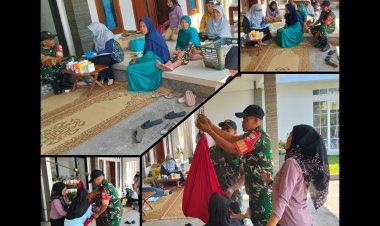 Babinsa Nogosari Dampingi Posyandu Ibu Hamil dan Balita