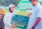 Bupati Inhu Beri Bonus Rp30 Juta untuk Puji Lestari Peraih Emas SEA Games 2025