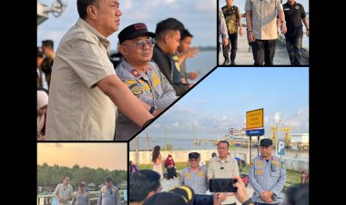 Wabup Meranti Tinjau Arus Balik Lebaran di Pelabuhan RoRo Insit