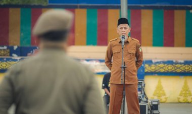 Wako Dumai Paisal Pimpin Apel Gabungan Pasca Idul Fitri 1447 H, Tekankan Pelayanan Publik