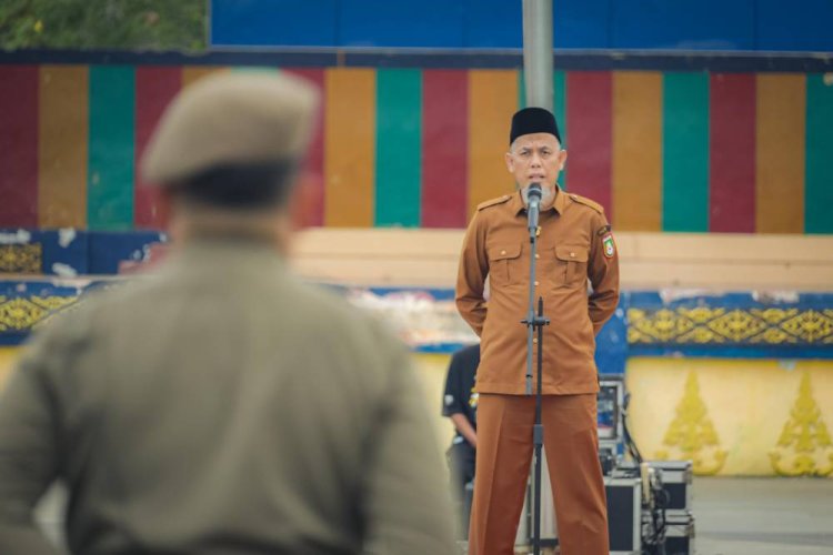 Wako Dumai Paisal Pimpin Apel Gabungan Pasca Idul Fitri 1447 H, Tekankan Pelayanan Publik
