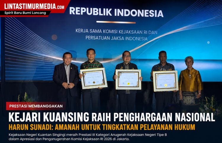 Kejari Kuansing Raih Penghargaan Nasional, Harun Sunadi Tegaskan Pelayanan Hukum Humanis