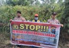 Sosialisasi Maklumat Kapolda Riau, Polsek Pangkalan Kerinci Patroli Daerah Rawan Karhutla