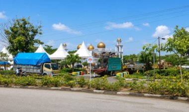 Izin Belum Lengkap, Pasar Malam Batu Enam Rohil Terancam Dibubarkan