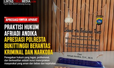Praktisi Hukum Apresiasi Polresta Bukittinggi Berantas Kriminal dan Narkoba