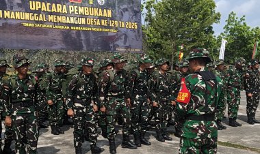 150 Personil Tim Satgas TMMD Ke 129 Kodim 0313/ KPR Laksanakan Serpras Menuju Pangkalan Terap