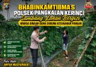 Bhabinkamtibmas Polsek Pangkalan Kerinci Sambangi Lahan Bergizi Warga Binaan, Dukung Ketahanan Pangan